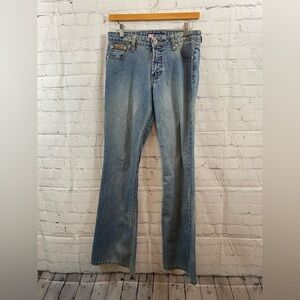 Duck Head Flare Distressed Y2K Jeans Womens (Juniors) Size 5 Long